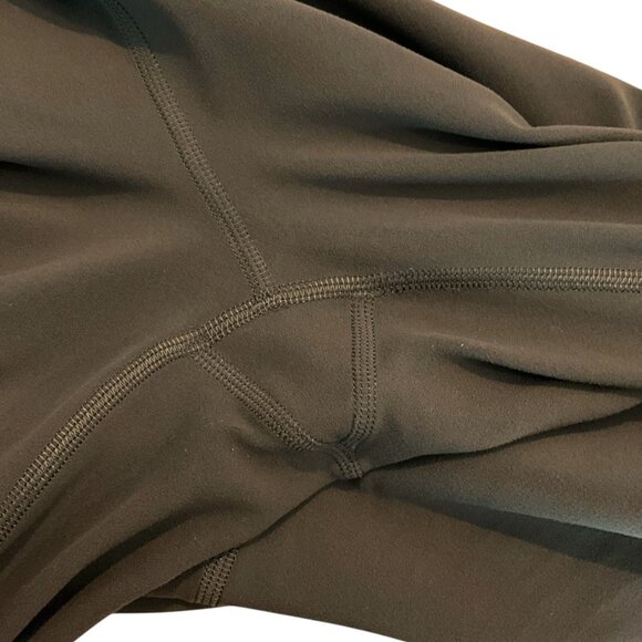 Lululemon Groove Super-High-Rise Flared Pant Nulu Dark Olive Size 10 - Picture 6 of 6